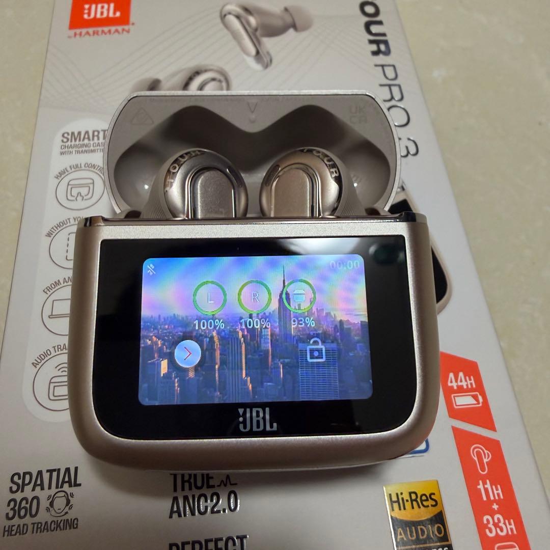 【超美品】JBL TOUR PRO 3 ワイヤレスイヤホン ラテ