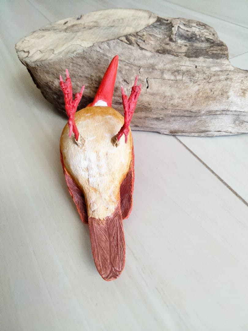 アカショウビンのバードカービング