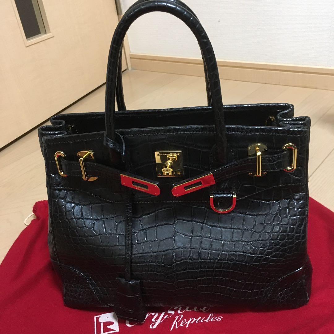 ゲンママ　ハンドバック　マットクロコダイル　ショップチャンネルqvc