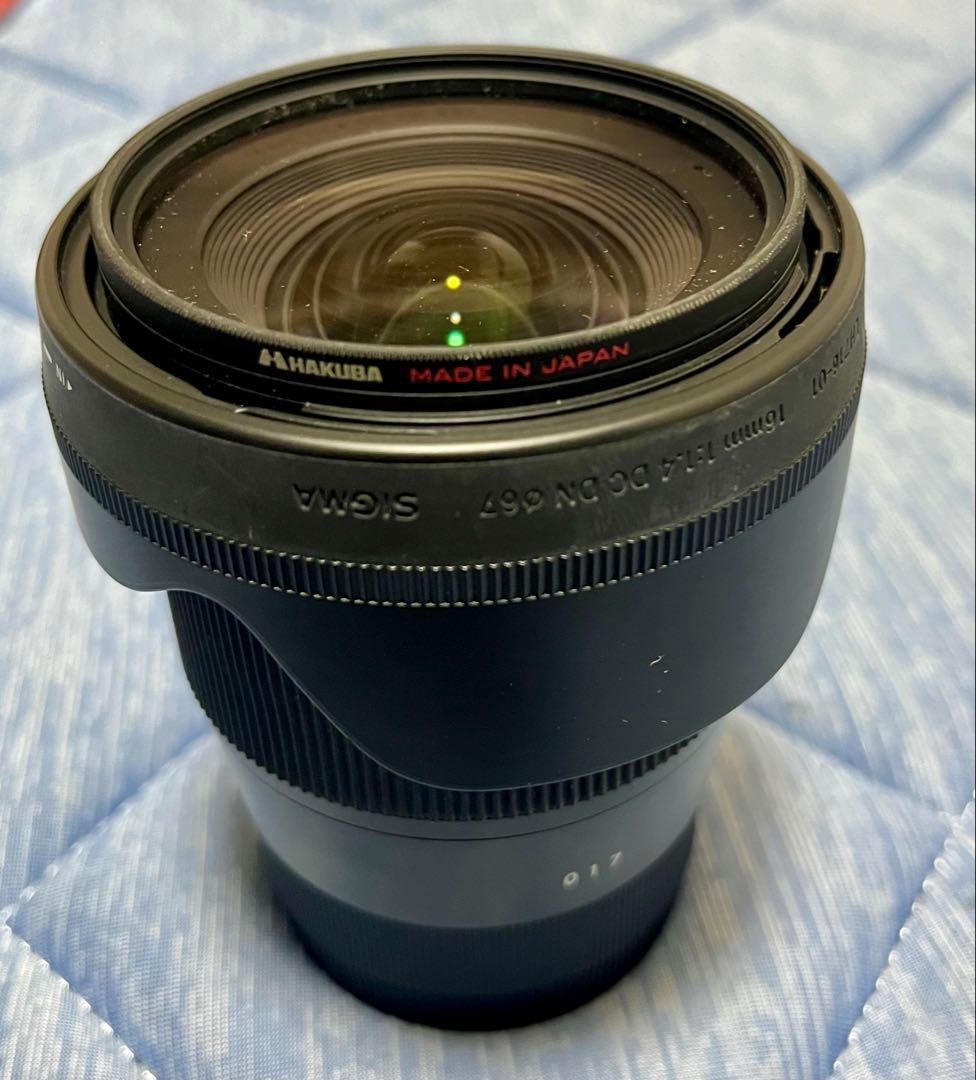 SIGMA 16mm F1.4 DC DN レンズ　レンズフィルター付き