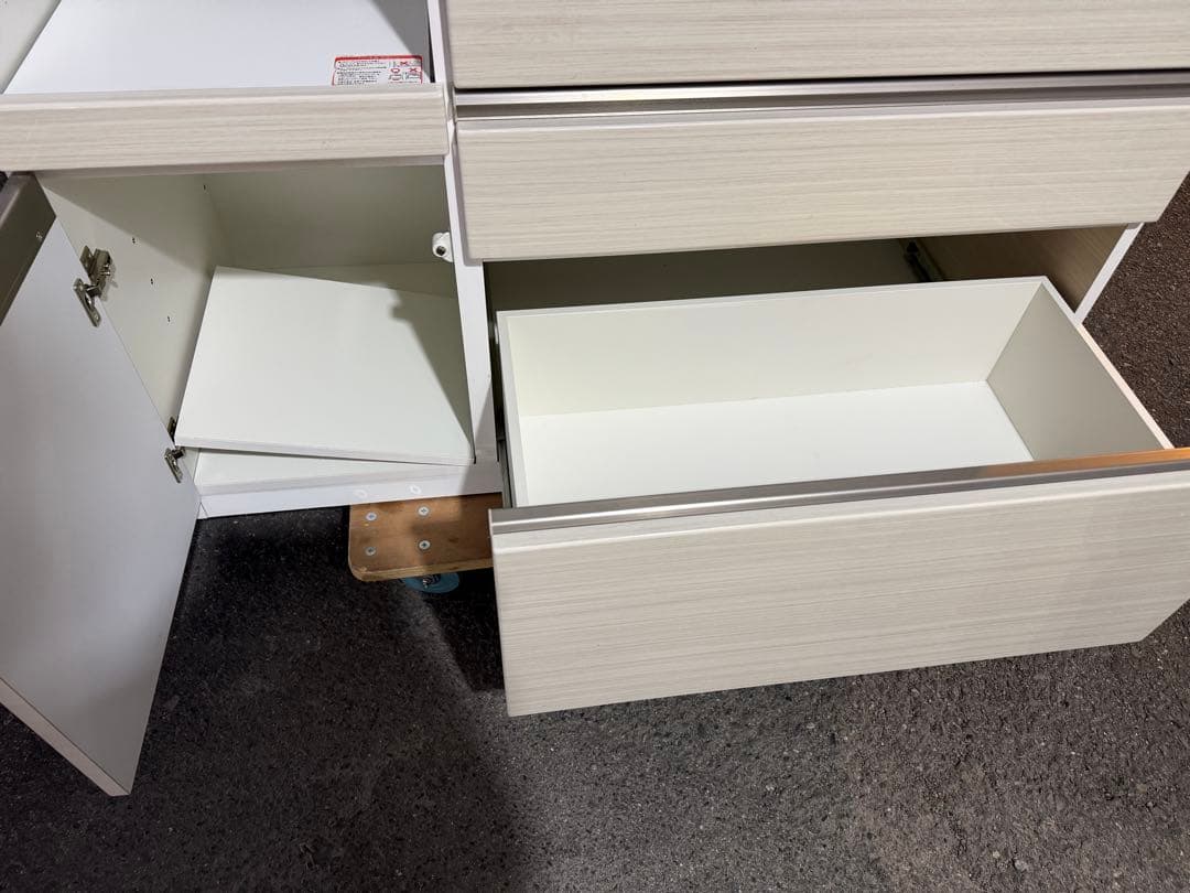 2023年製 奈良発 ニトリ 食器棚 120幅 キッチン レンジ ボード 家電