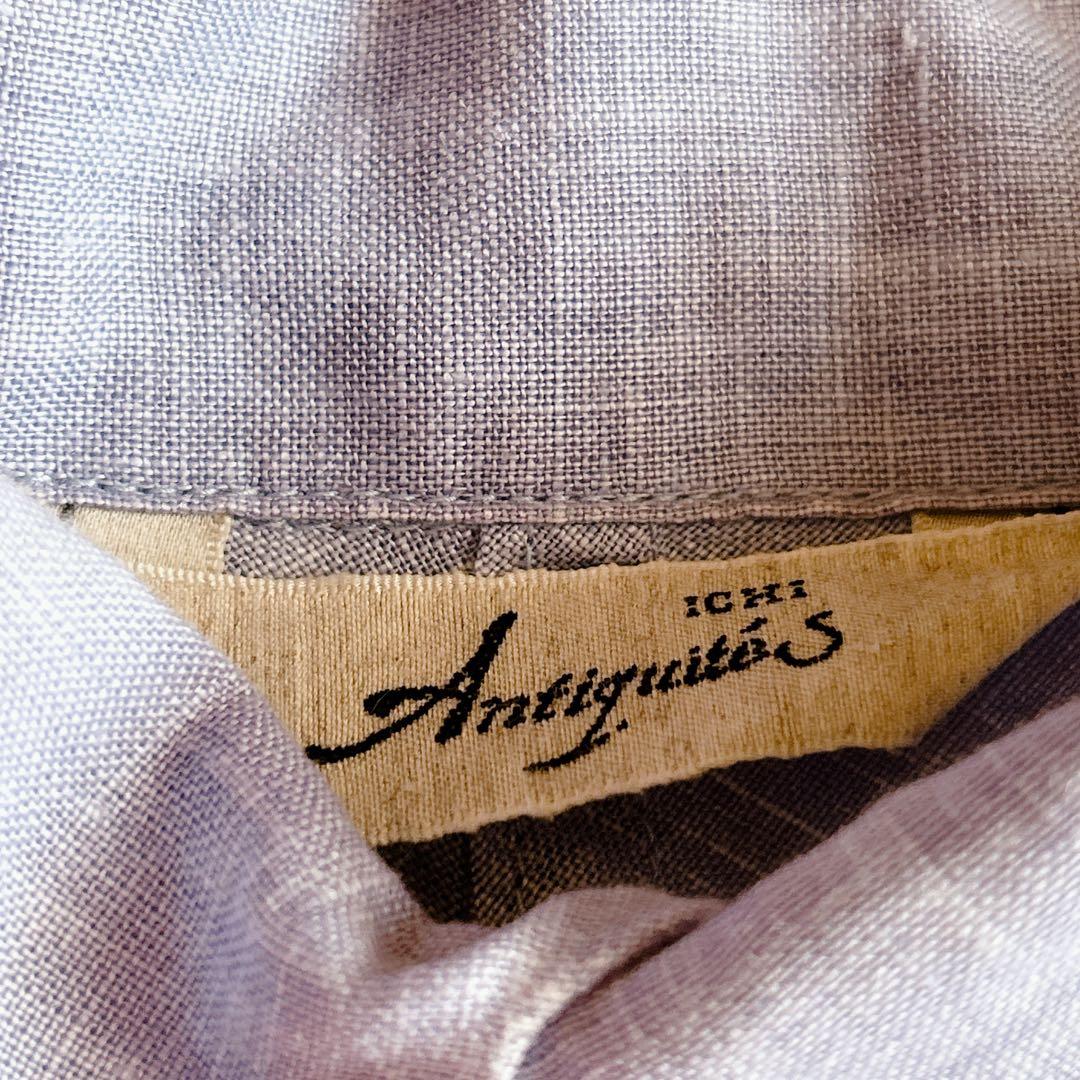 ICHI Antiquite's イチアンティークス ⿻ リネンギャザーブラウス