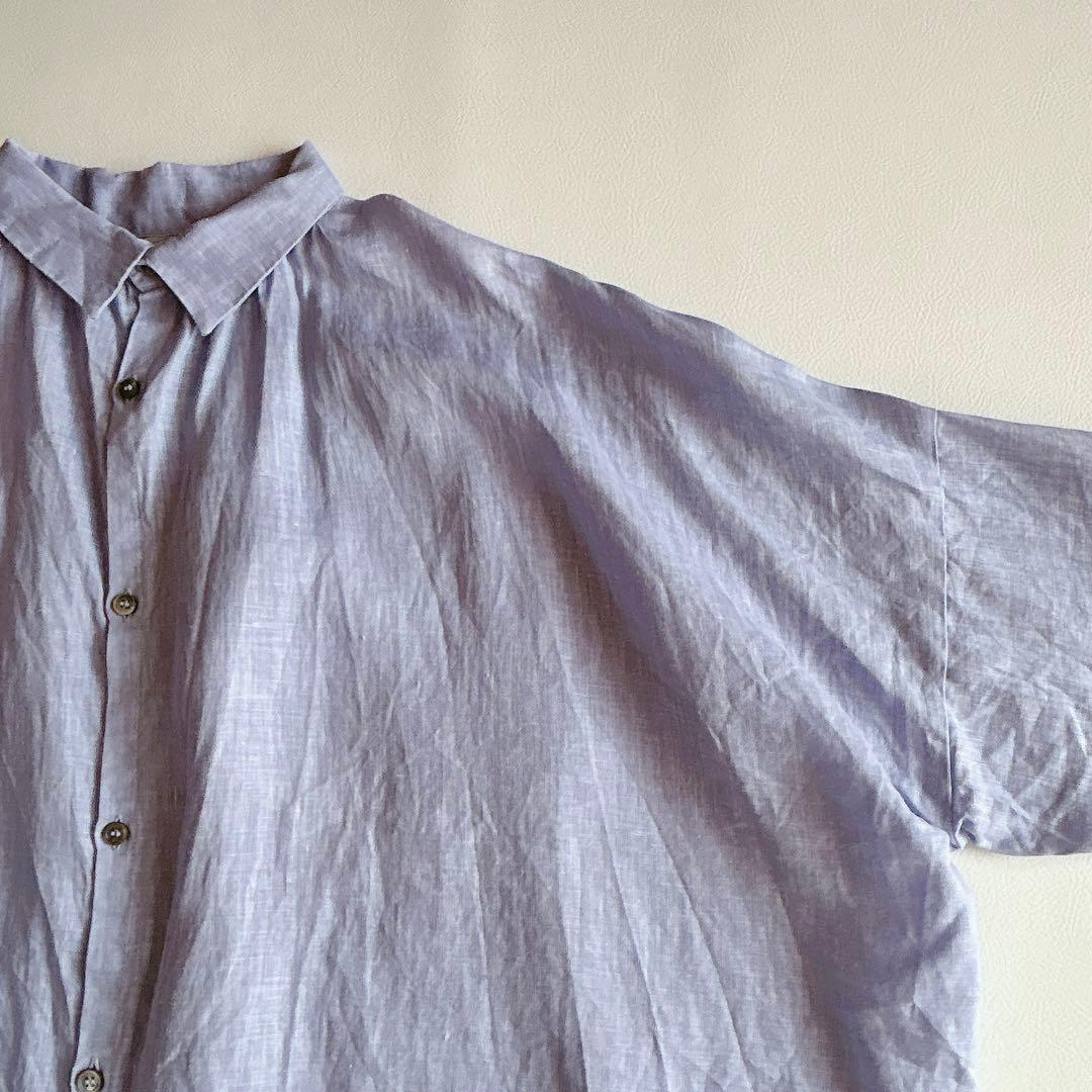 ICHI Antiquite's イチアンティークス ⿻ リネンギャザーブラウス