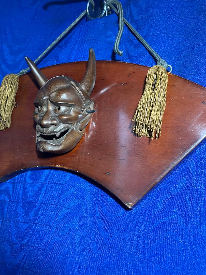 般若　木製 能面 鬼の顔　般若の壁掛け