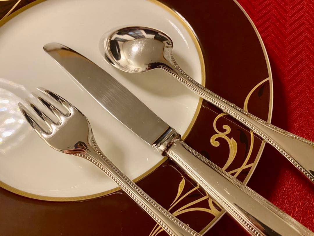 【三姉妹さま専用商品】クリストフル パール カトラリーセット＆純正保管袋