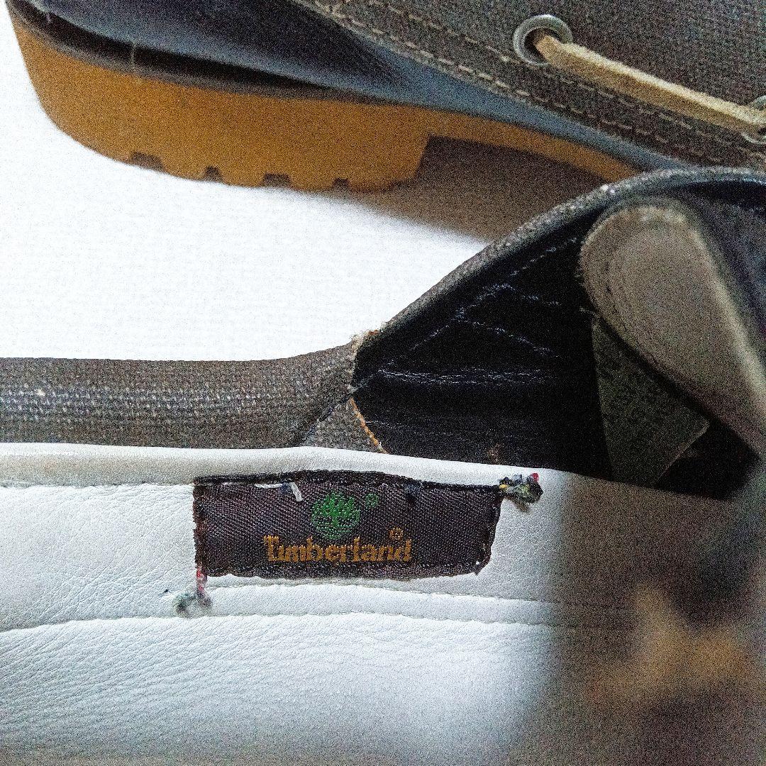 ティンバーランド　スリーアイ　モカシン　デッキシューズ　ブラック　28.0