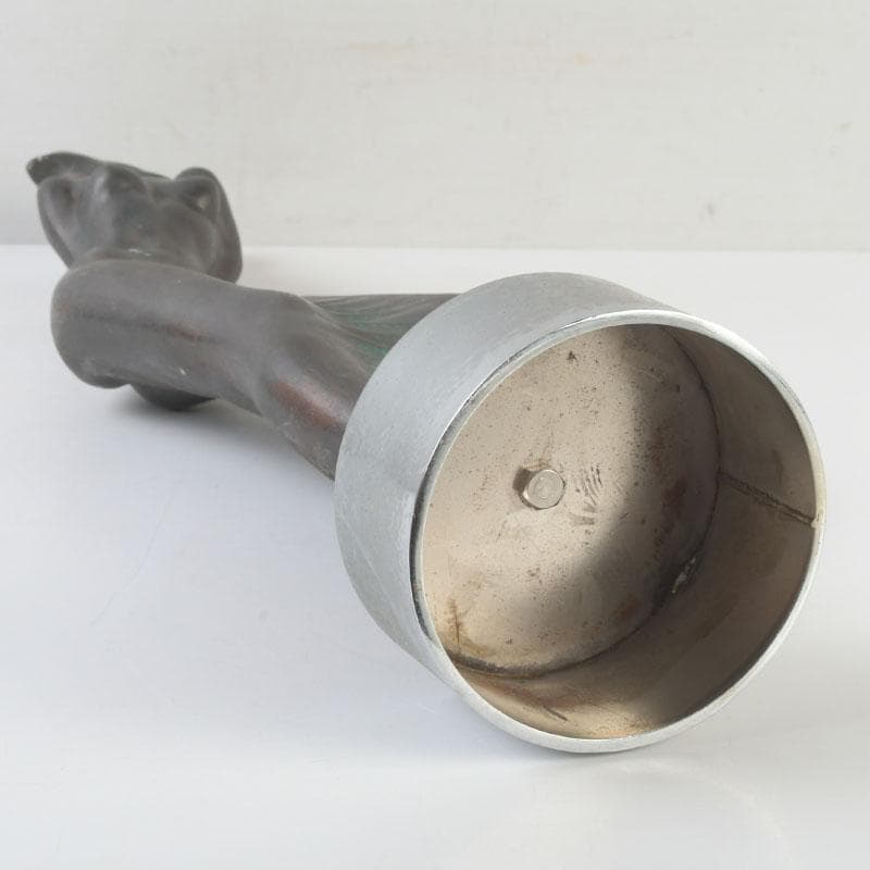 彫刻家　翁観二作　ブロンズ像　裸婦像　女性像　重さ約3kg　C　9790A