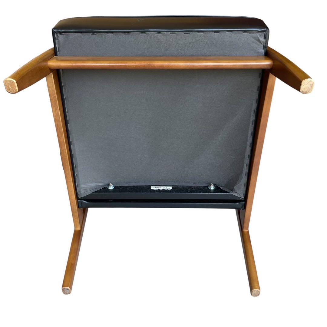 美品 カリモク60 Kチェア 1シーター スタンダードブラック W36140BW