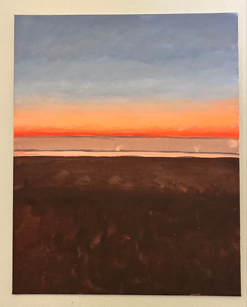 アクリル画　風景　1203