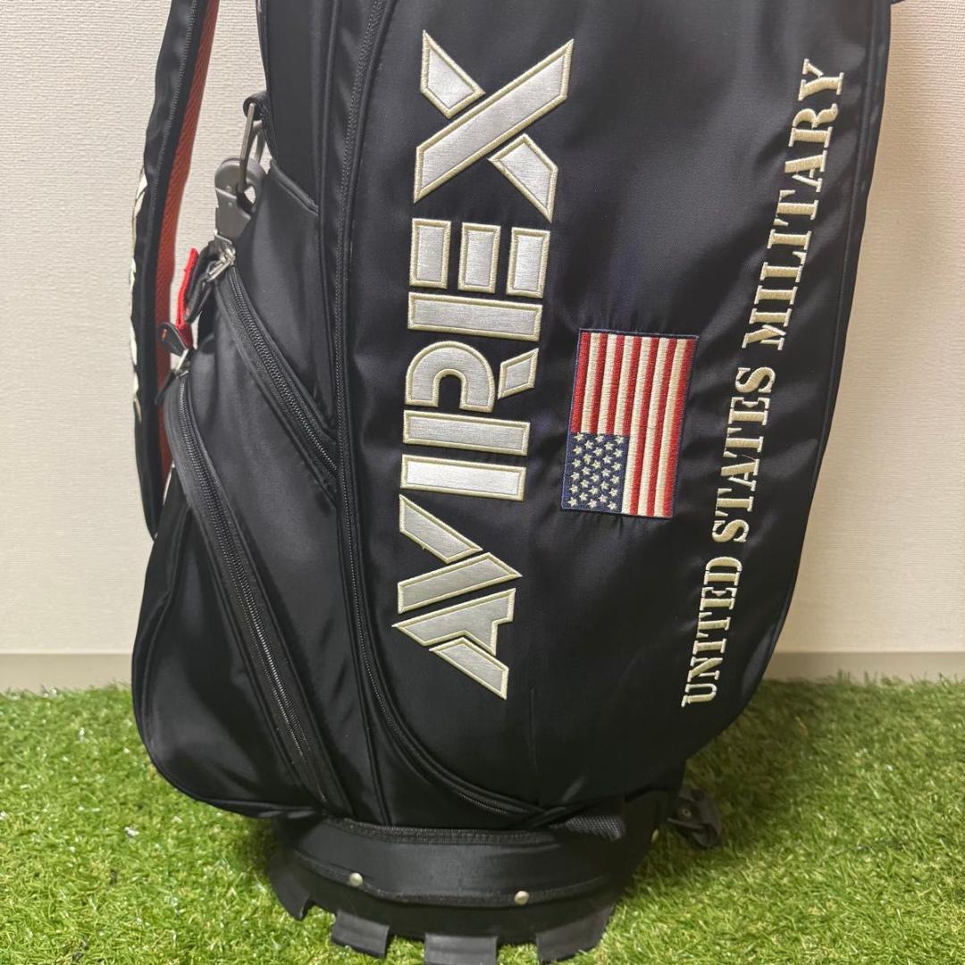 美品 AVIREX GOLF セルフスタンド キャディバッグ 2022年モデル