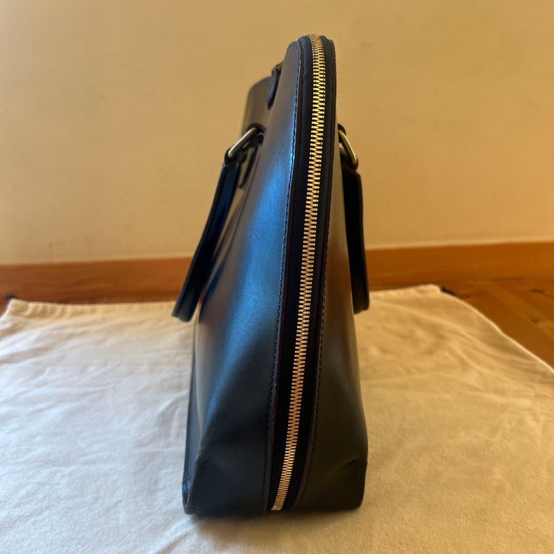 美品！GANZO レザー ビジネスバッグ/ブラック