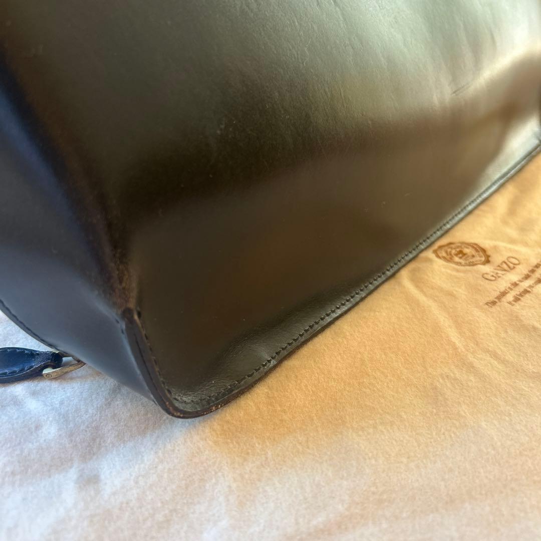 美品！GANZO レザー ビジネスバッグ/ブラック