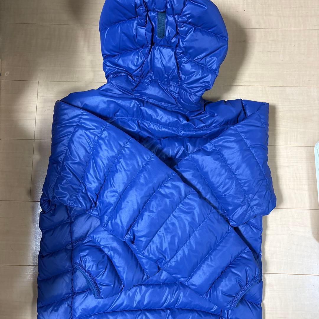 mont-bell フード付きダウンジャケット M 青