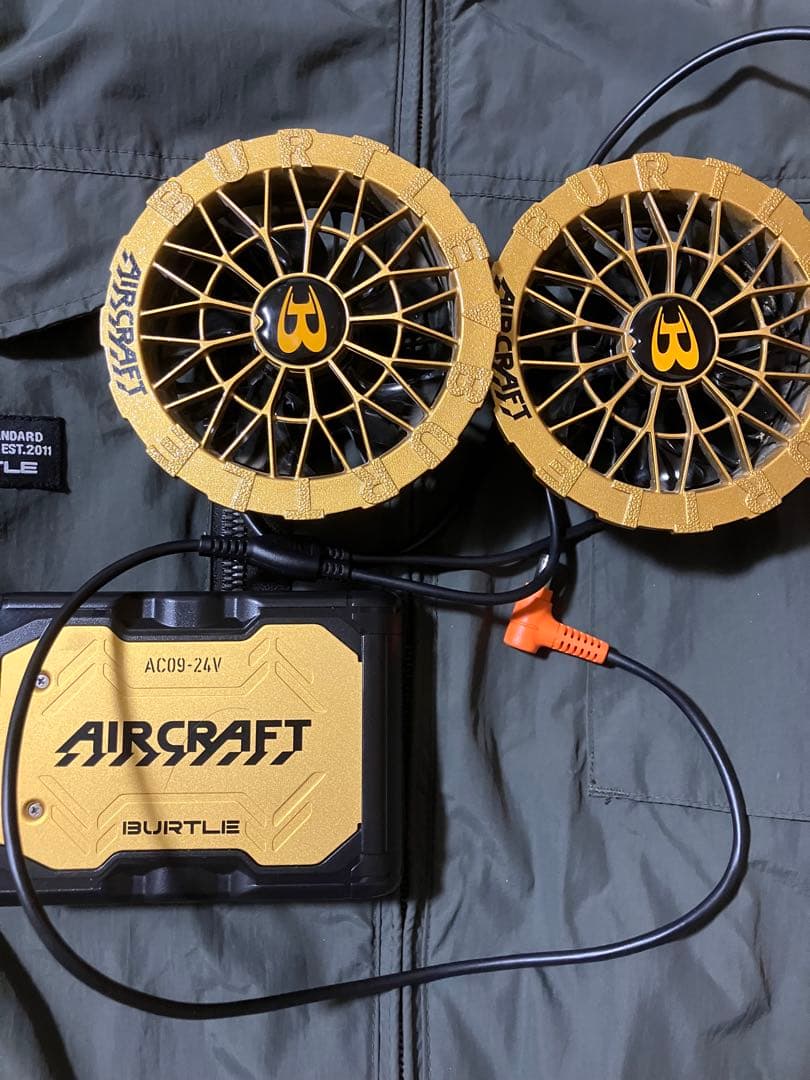 サ*ル様 AIRCRAFT 空調服AC1156 AC09-24V グレー xxl