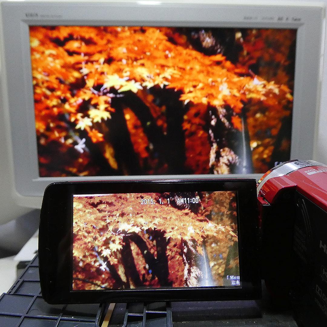 動作良好 JVC Everio GZ-E750-R HDD/SD ビデオカメラ