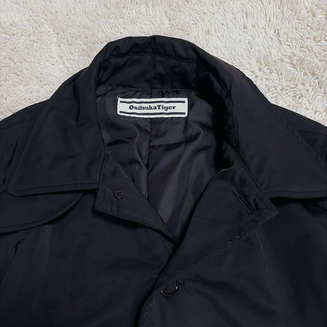 極美品✨オニツカタイガー 中綿コート 比翼 ナイロン THERMOLIFE 黒