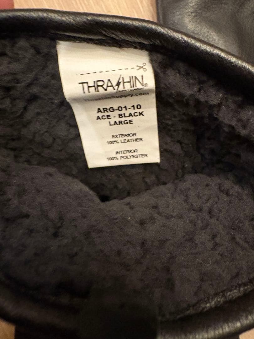 THRASHIN SUPPLY エース ローパー 防寒 レザーグローブ バイク用