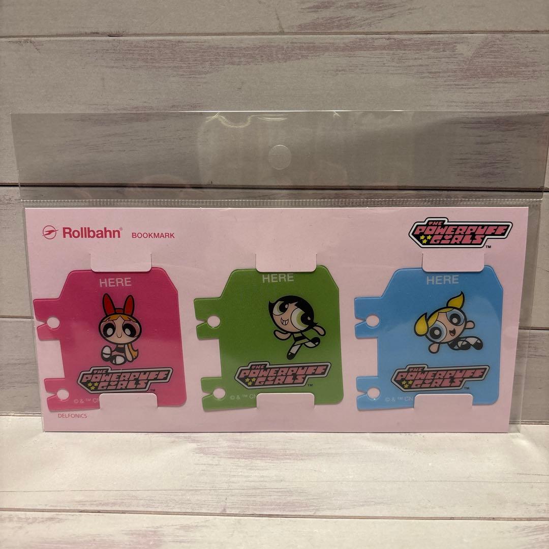 ロルバーン　パワーパフガールズ　メモL A B C ピンク　白　黒　ブックマーク