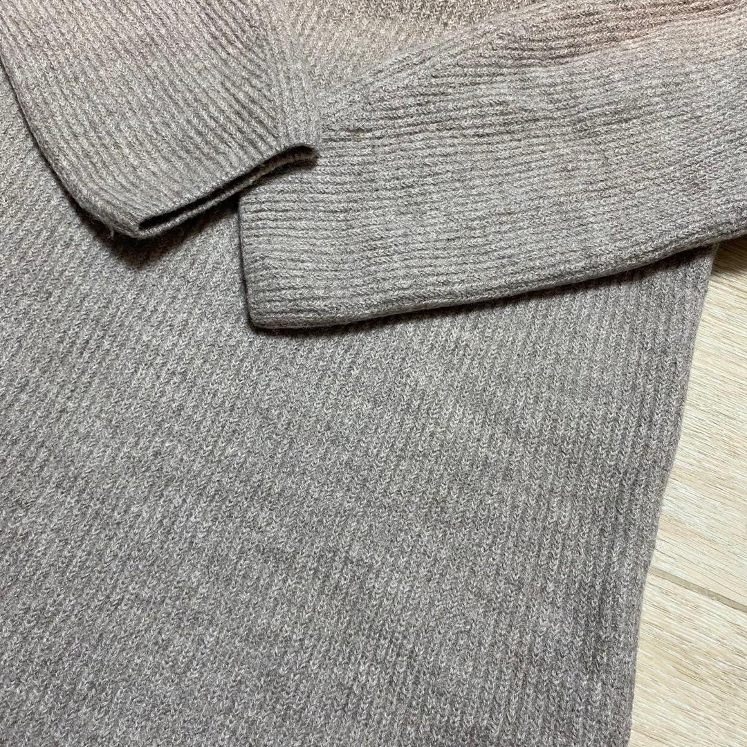 極美品 SLOBE IENA ファインウールニットミニワンピース リブニット