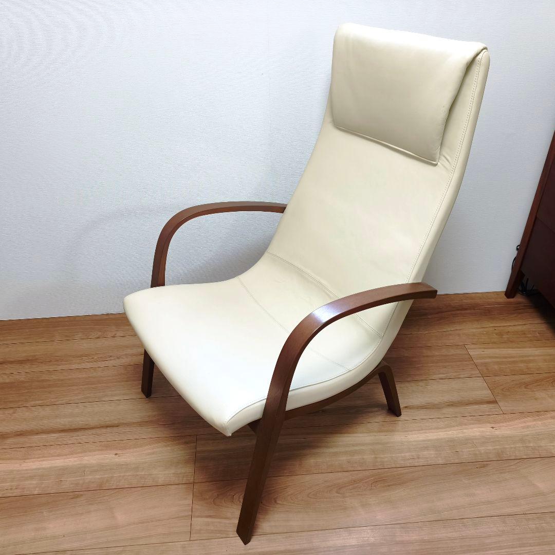 美品 カンディーハウス ライナス リビング ハイバックチェア&スツール(2/2)