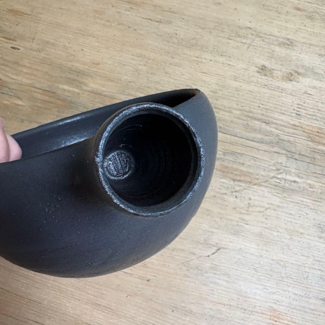 正島克哉 片手土鍋 中　黒　器 うつわ　作家