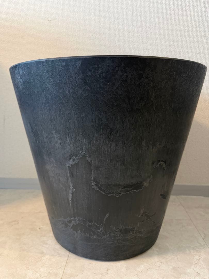 鉢カバー アートストーン ラウンド 10号鉢用 ブラック