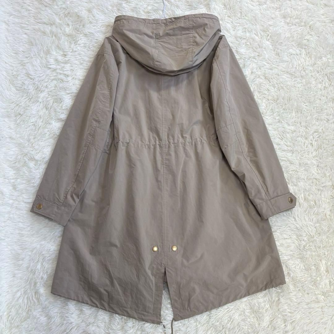 ブルーレーベルクレストブリッジ モッズコート ノバチェック ライトベージュ M