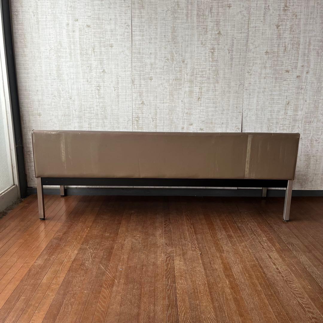 【アンティーク】コクヨ KOKUYO 4人掛け ロビーチェア 待合椅子 古家具