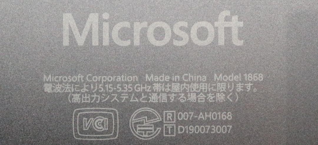 Surface Laptop3 i5・8GB・256GB 黒 オフィス 電池OK