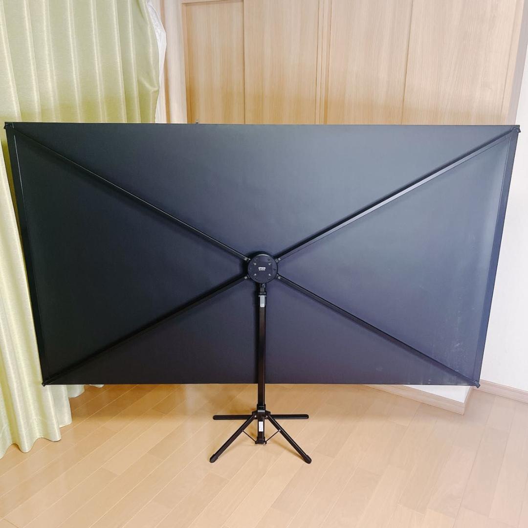 専用 EPSON ELPSC21B プロジェクタースクリーン 三脚式 80インチ
