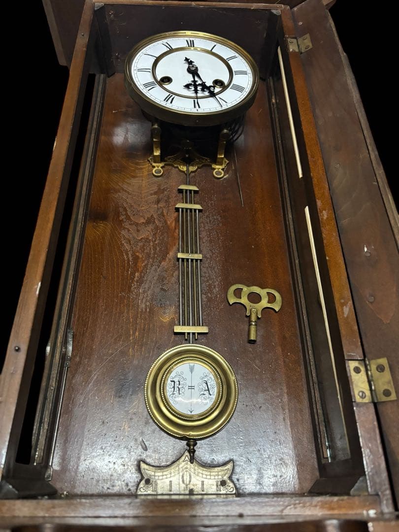 精工舎　ベルリン　柱時計　古時計　振り子　ゼンマイ　ボンボン