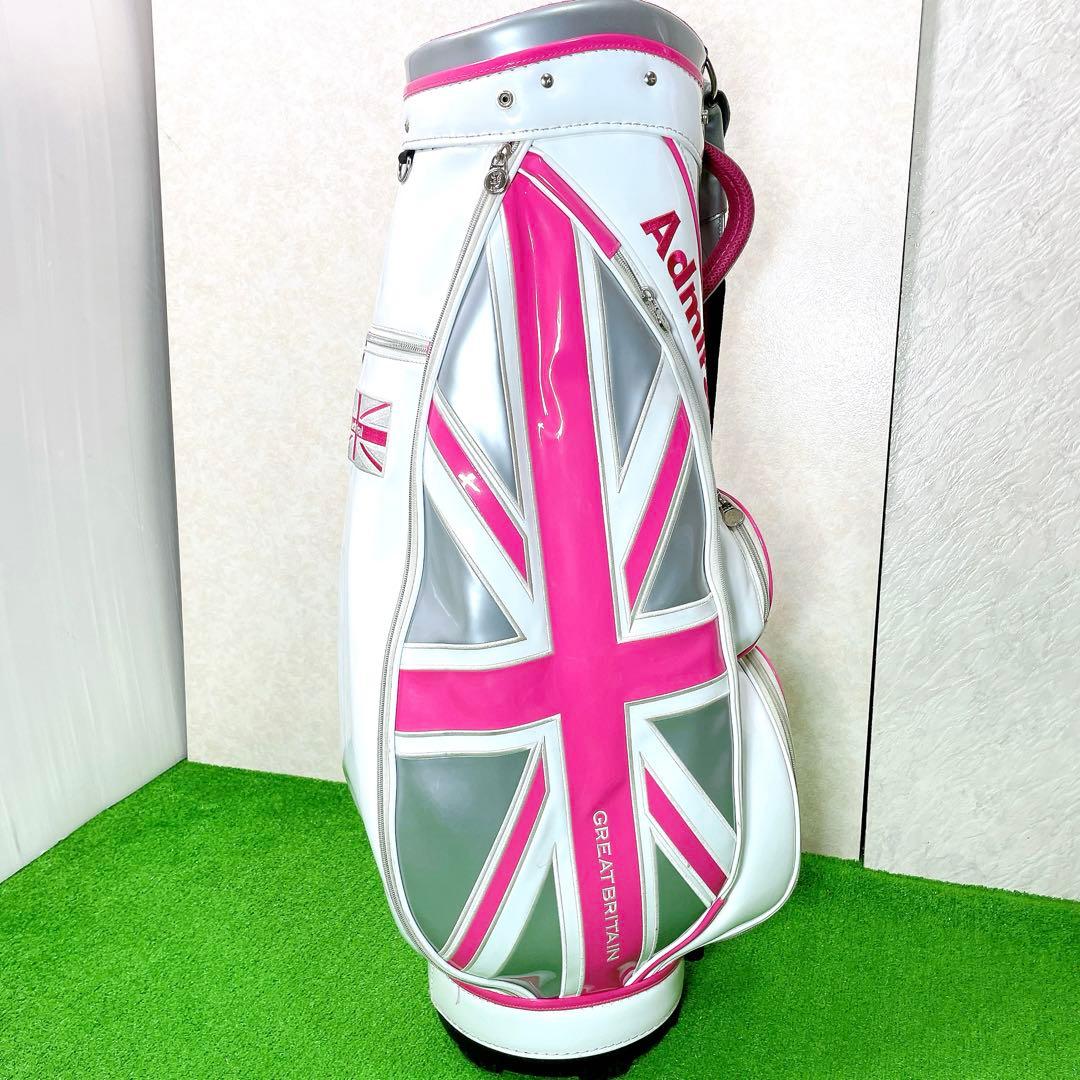 美品！Admiral アドミラル キャディバッグ かわいい ピンク