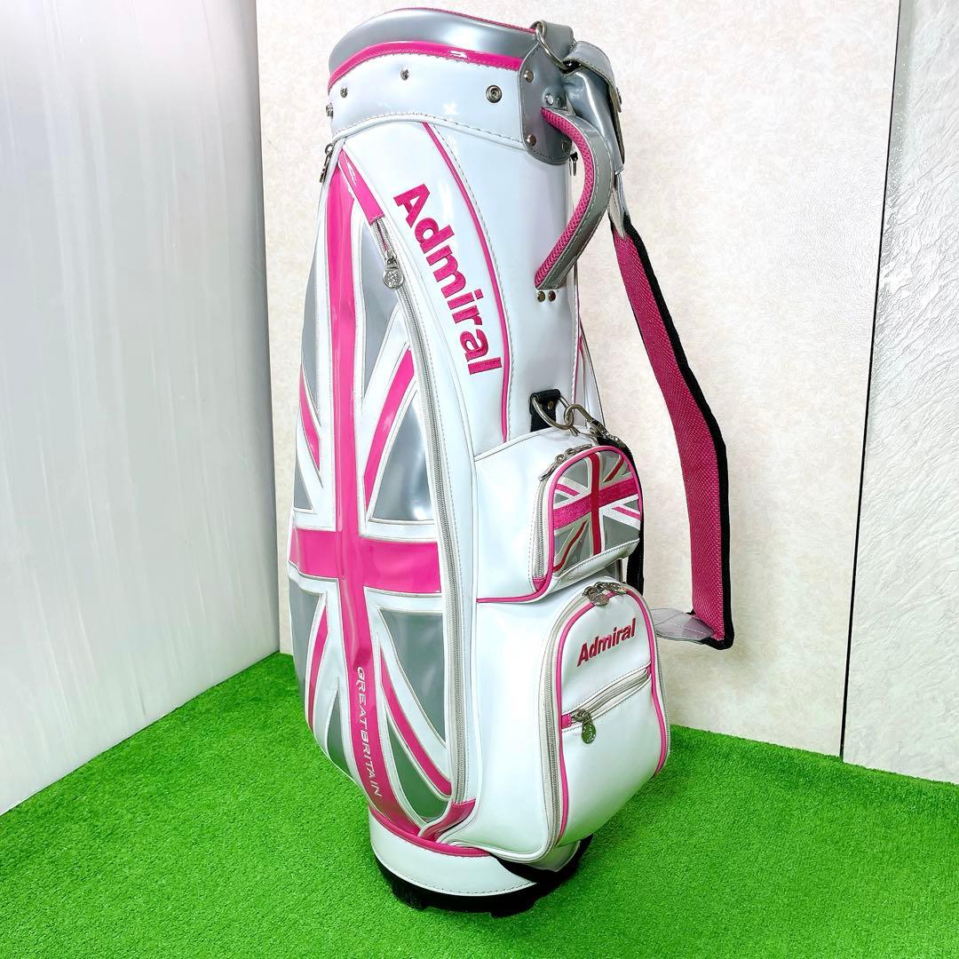 美品！Admiral アドミラル キャディバッグ かわいい ピンク
