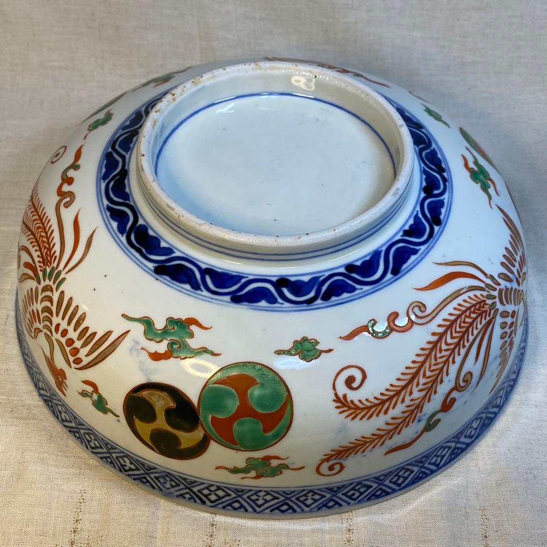 伊万里　古伊万里　大鉢　鉢　麒麟鶴亀文　鳳凰文