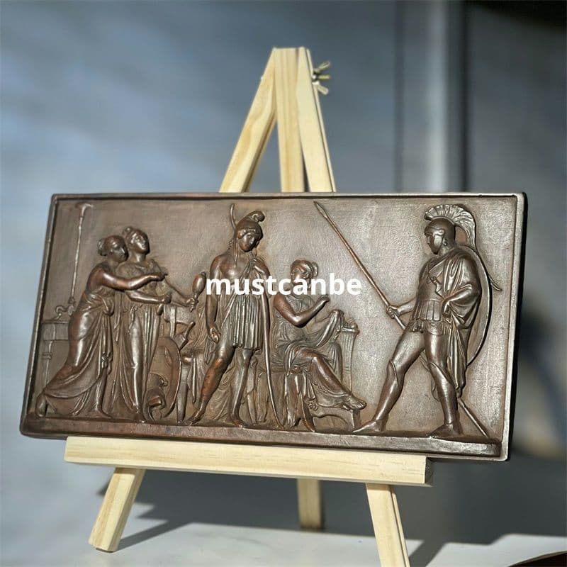 レリーフ芸術ギリシャローマ題材人物家庭装飾歴史美術教具 装飾品 現代工芸品 置物