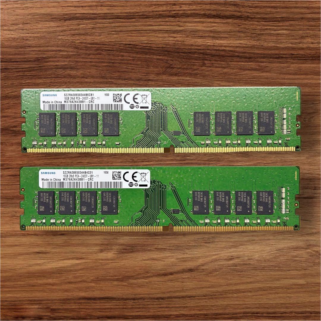 【複数テスト済】Samsung 16GB×2 32GB DDR4-2400T