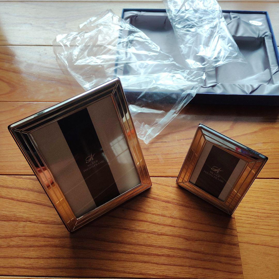 純銀製フォトフレーム　銀製　貨幣　　メダル　発行記念　公式記念　銀盃