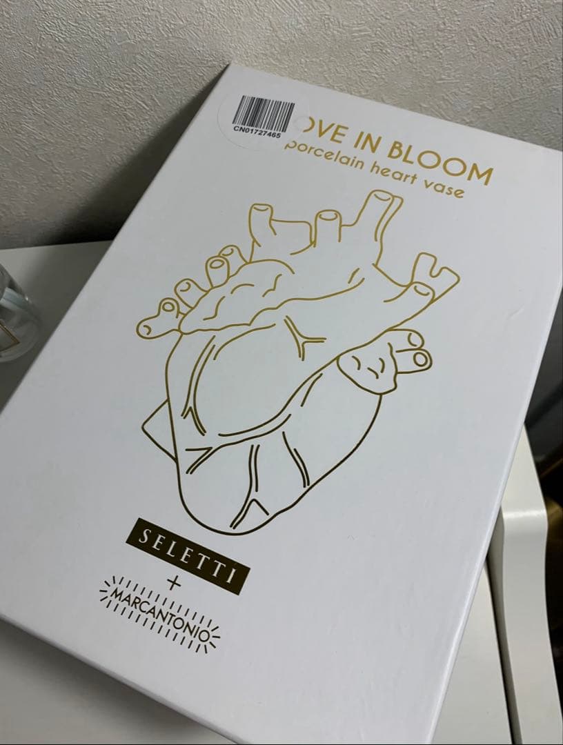 美品SELETTI セレッティLOVE IN BLOOM 心臓フラワーベース花瓶