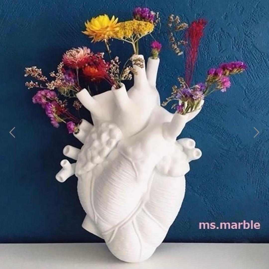 美品SELETTI セレッティLOVE IN BLOOM 心臓フラワーベース花瓶