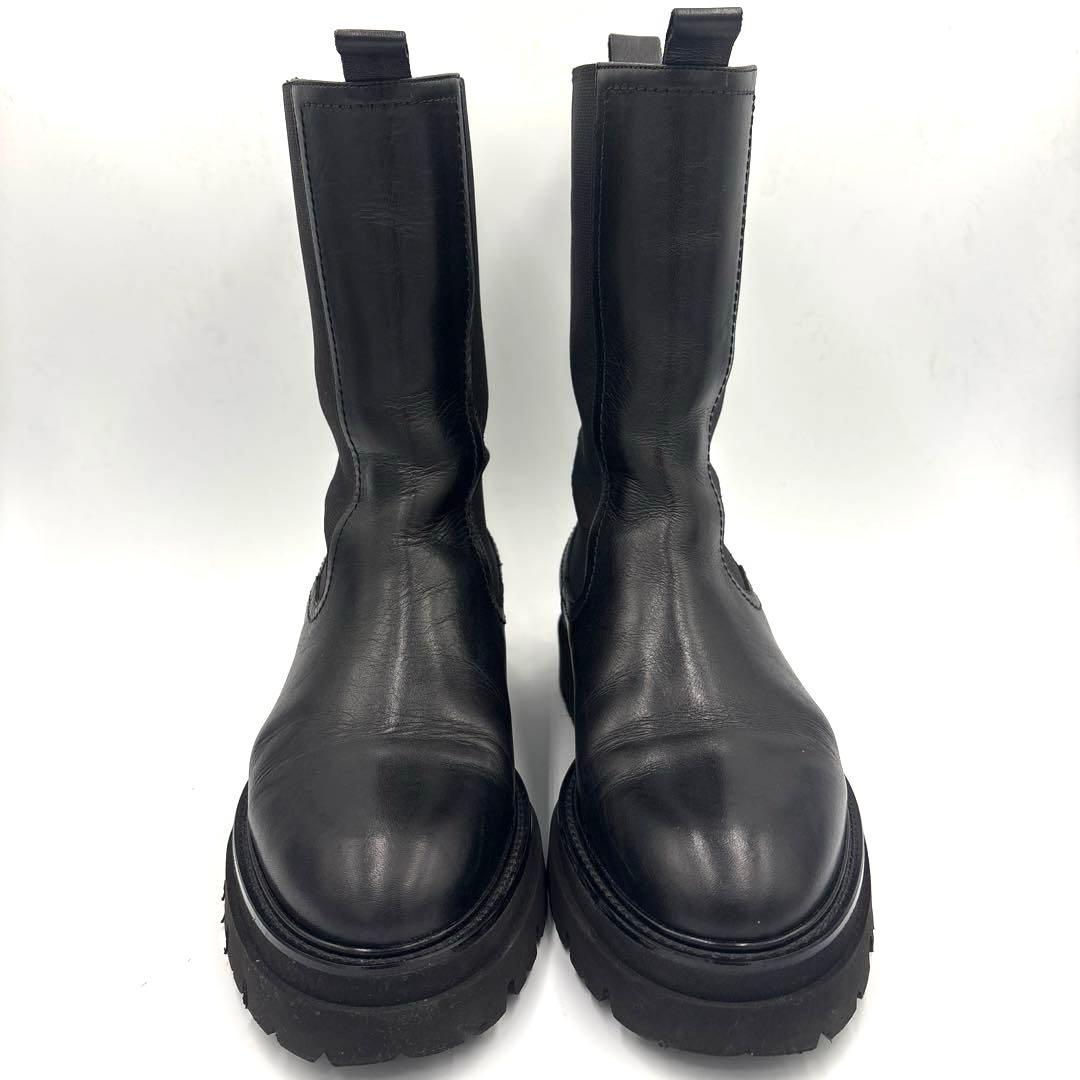 ✨美品✨パスクッチ サイドゴアブーツ【38】24.5cm ブラック