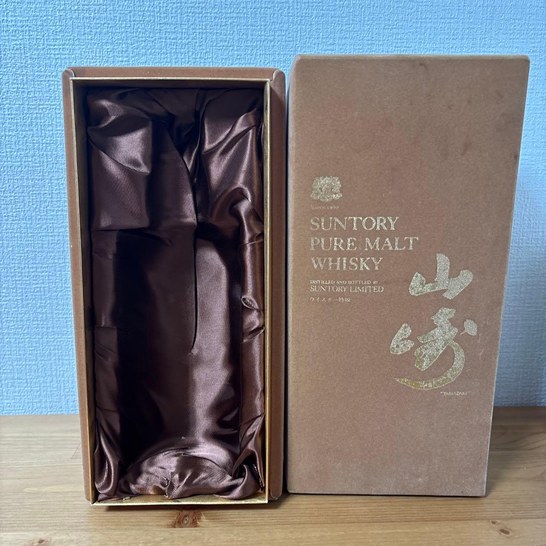 サントリーピュアモルトウイスキー　山崎　特級　760ml 初期ラベル　冊、箱付❷