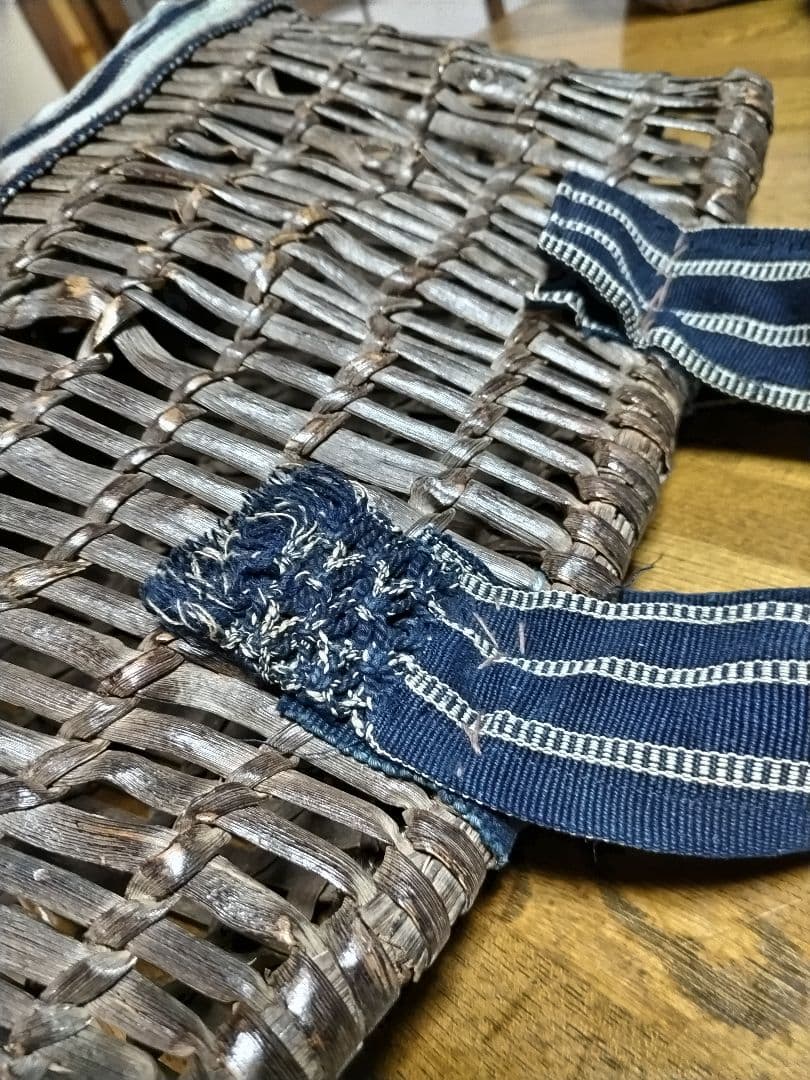 骨董山葡萄かごバッグ