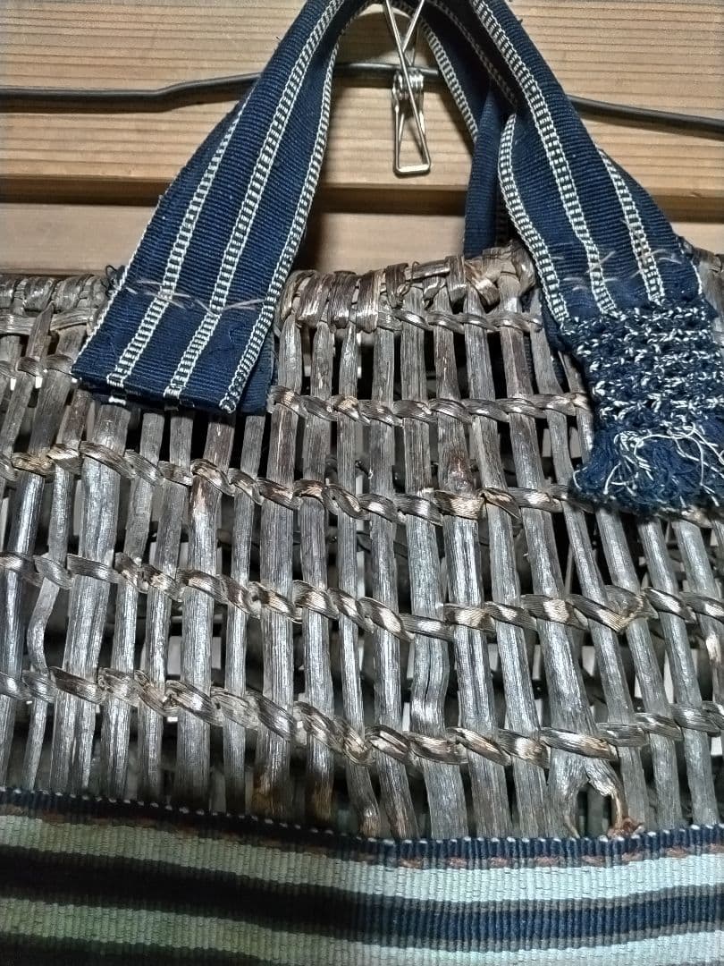 骨董山葡萄かごバッグ