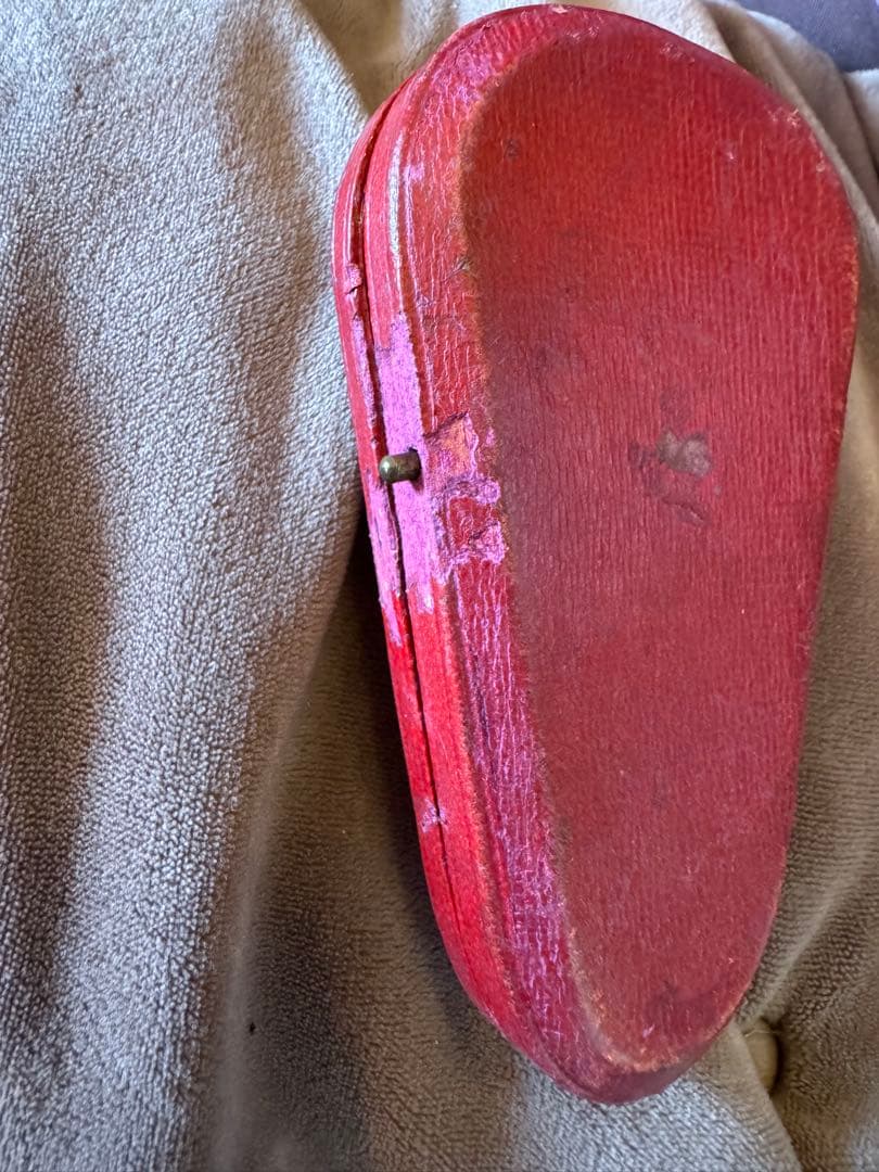 可愛い小さめイギリスアンティーク裁縫セットビスクドールのお持たせにも