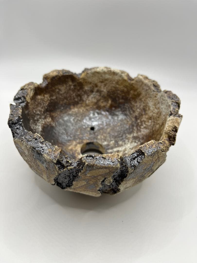 リ*ィ様 格安スタート　宮本果林さん　裂罅　れっか　陶器製植木鉢　割れ目デザイン