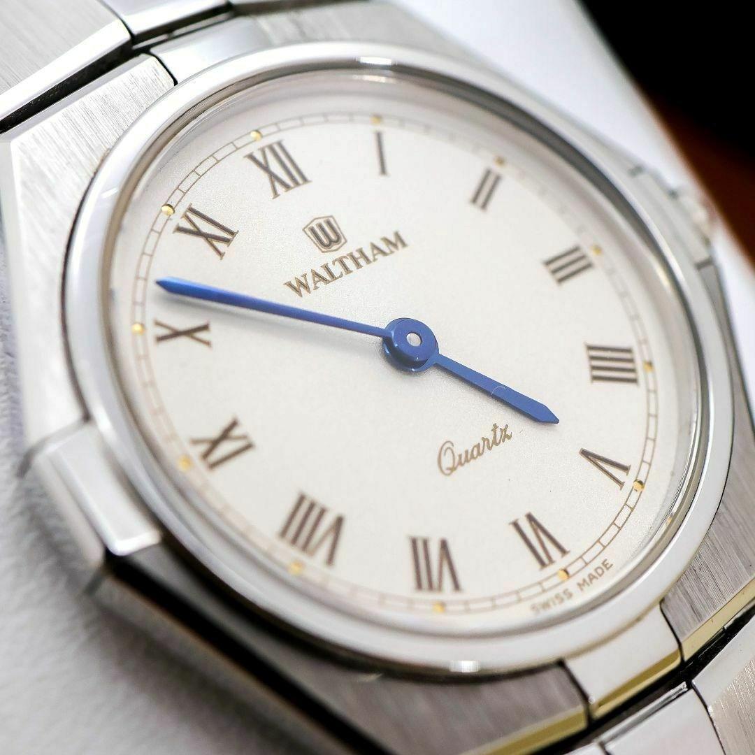 稼働 WALTHAM 腕時計 クラシカル 新品電池 青針 外箱 2133