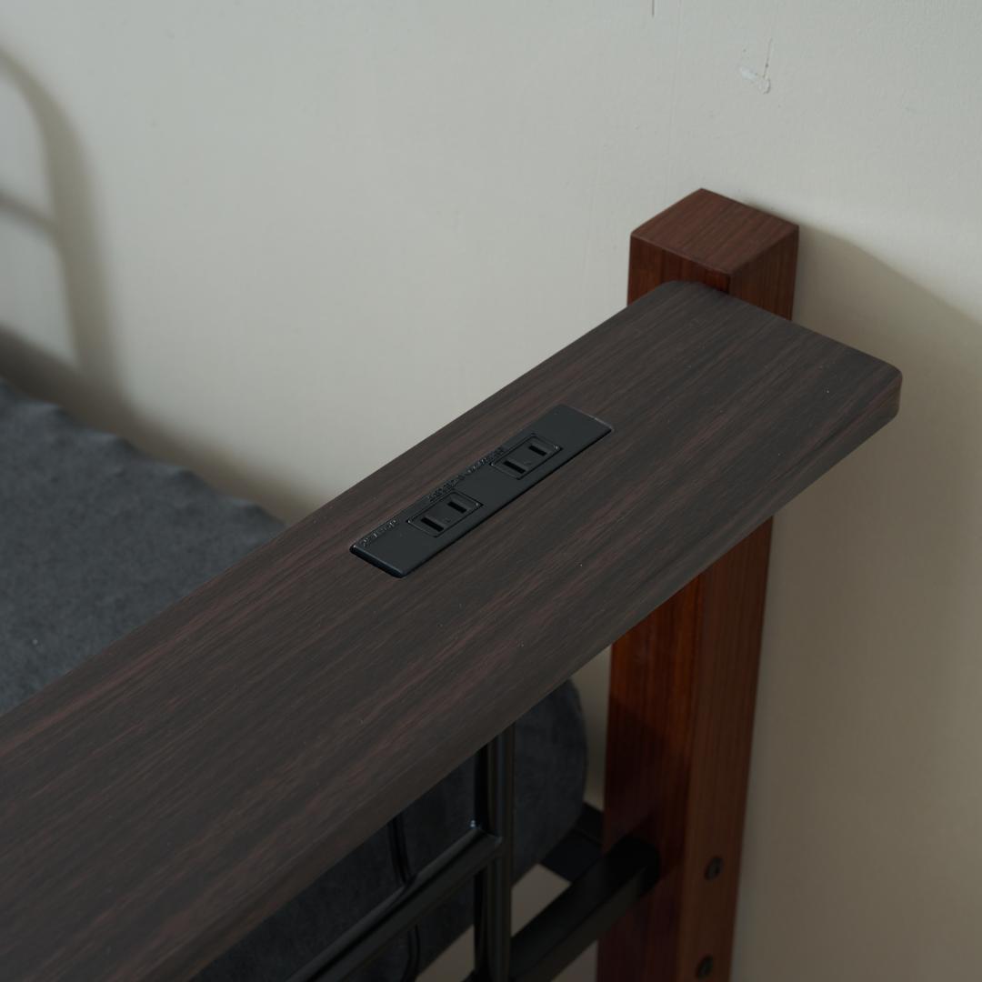 ロフトベッドパイプベッド シングル耐荷重150kg高さ140cmシステムベッド