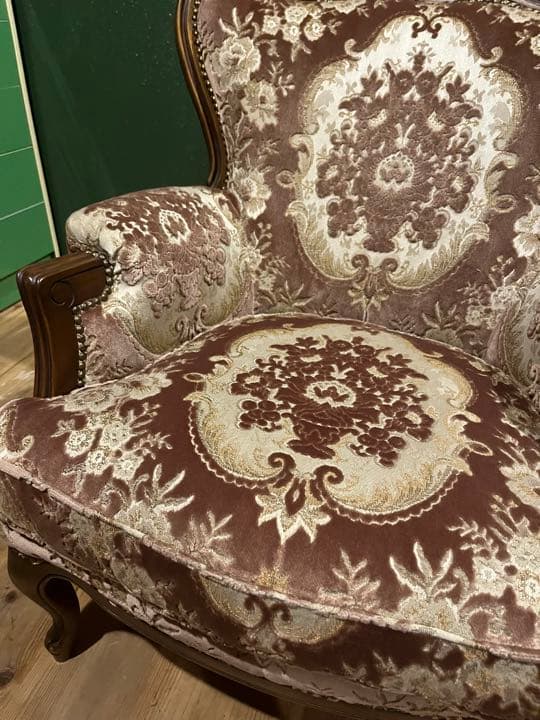 希少 カリモク ドマーニ シングルソファ 金華山 アンティーク インテリア