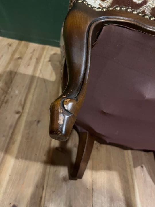 希少 カリモク ドマーニ シングルソファ 金華山 アンティーク インテリア