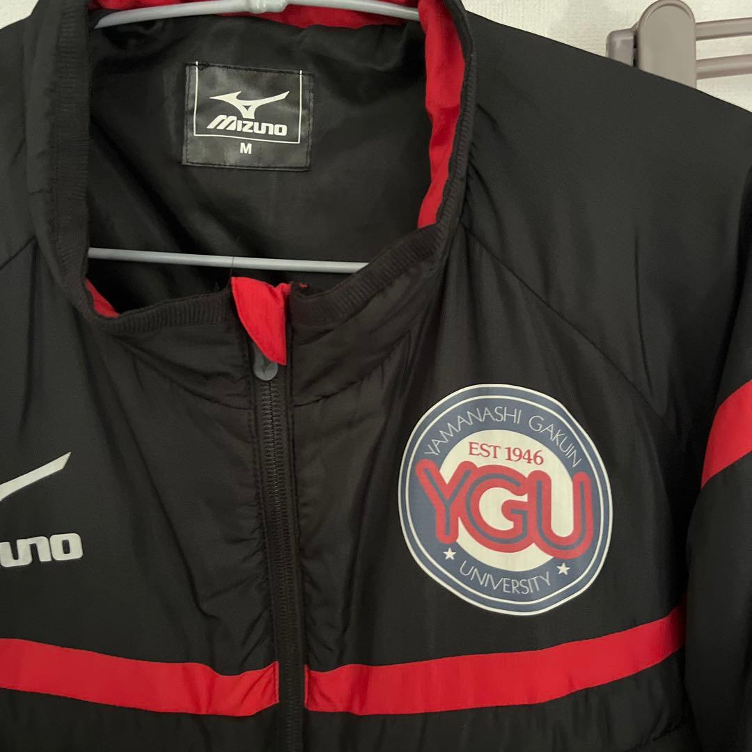 Mizuno YGU ジャケット M ブラック/レッド 山梨学院［非売品］